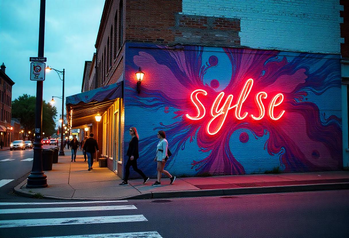 Hidden gem in Nashville’s East Nashville neighborhood with vibrant street art